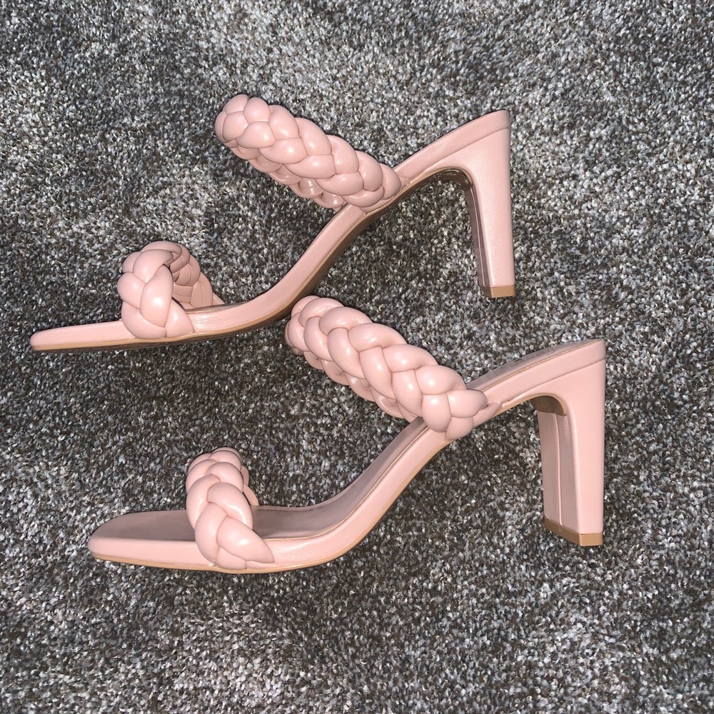 Brand new braided sandal/heels!
